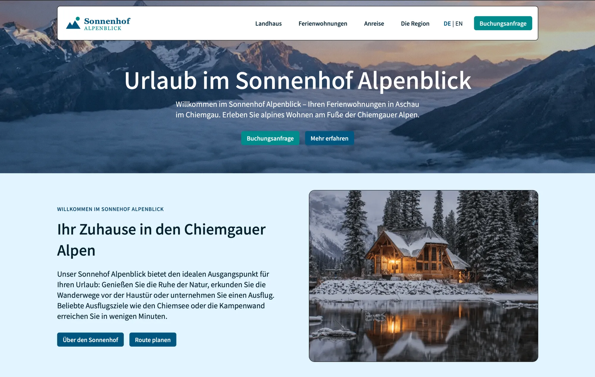 MeineFeWoSeite 1 – Desktop